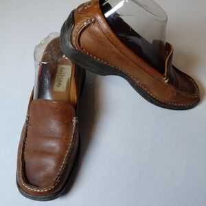 Eastland Brown Leather Driving Shoes Loafer Moccasin Mocs Womens 9M 3216 1003
